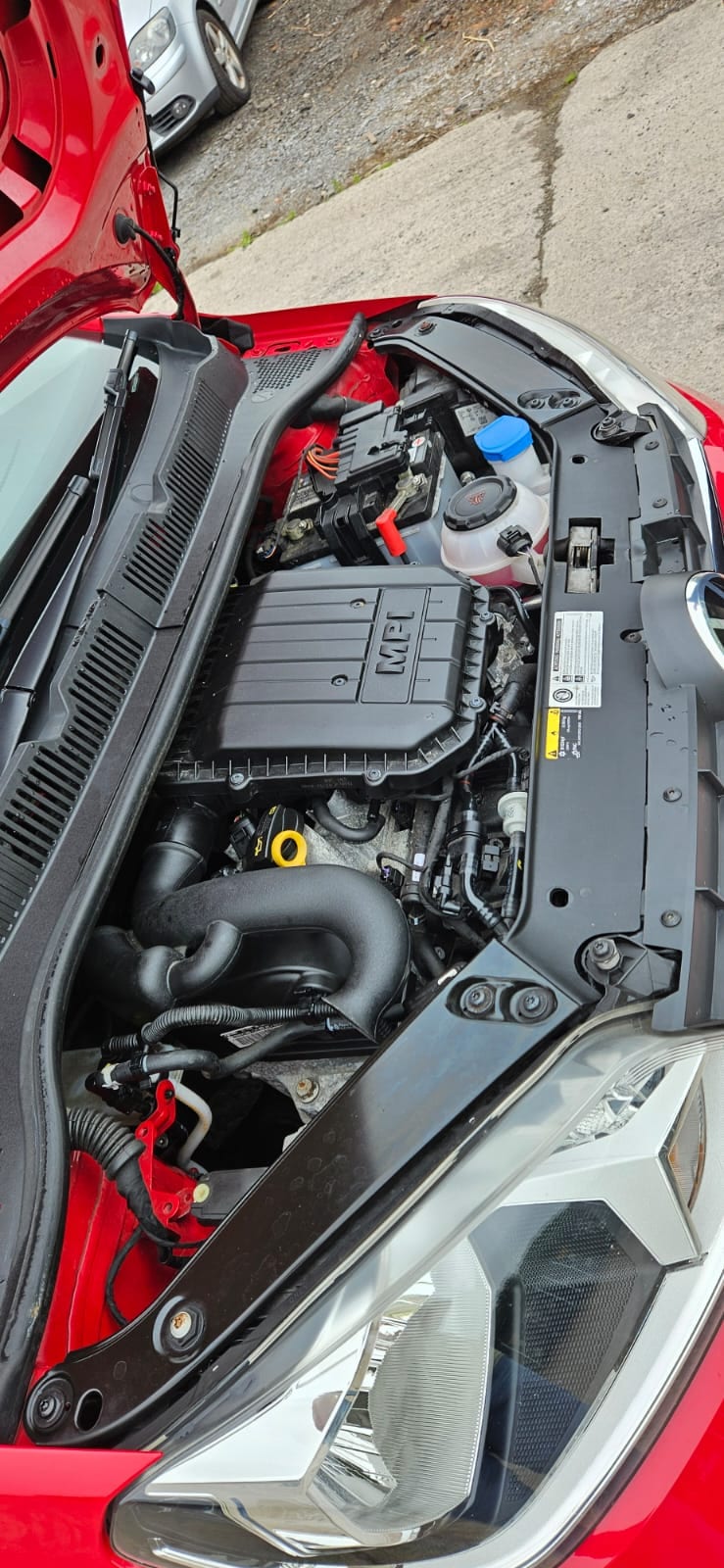 Engine bay after a full detail