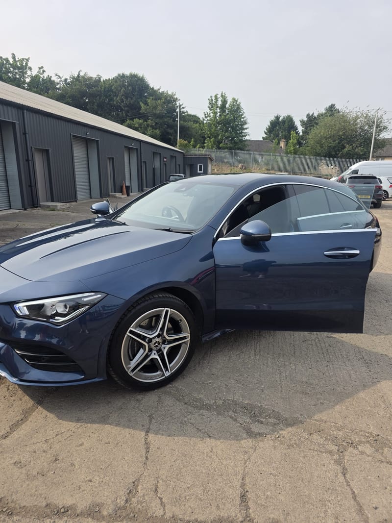Mercedes CLA after a full valet